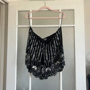 ASOS Curve Beaded Black shorts US16
